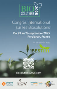 Affiche du Colloque Biosolutions 2025 coorganisé par le RMT Bestim, réseau travaillant sur l'immunité agroécologique